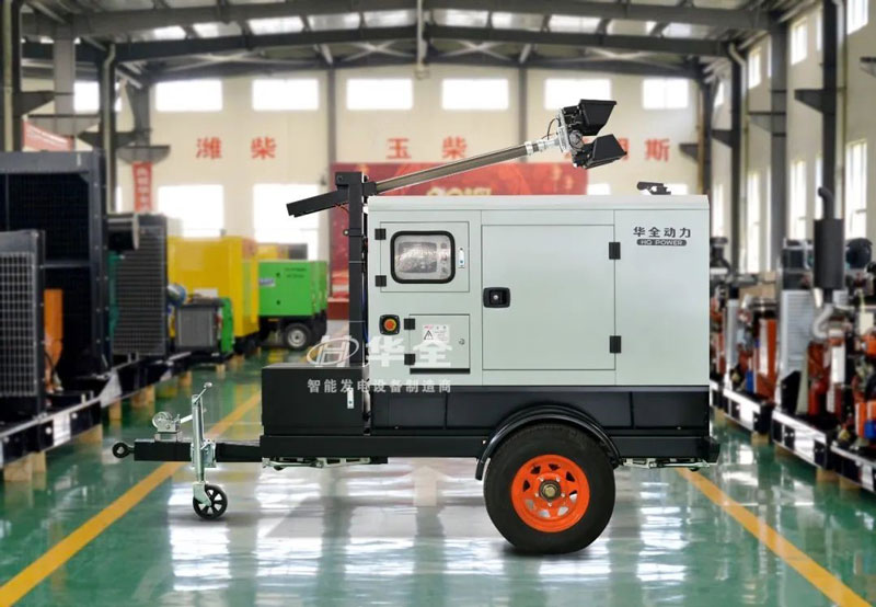 華全戶外施工項(xiàng)目提供柴油發(fā)電機(jī)組作為備用電源